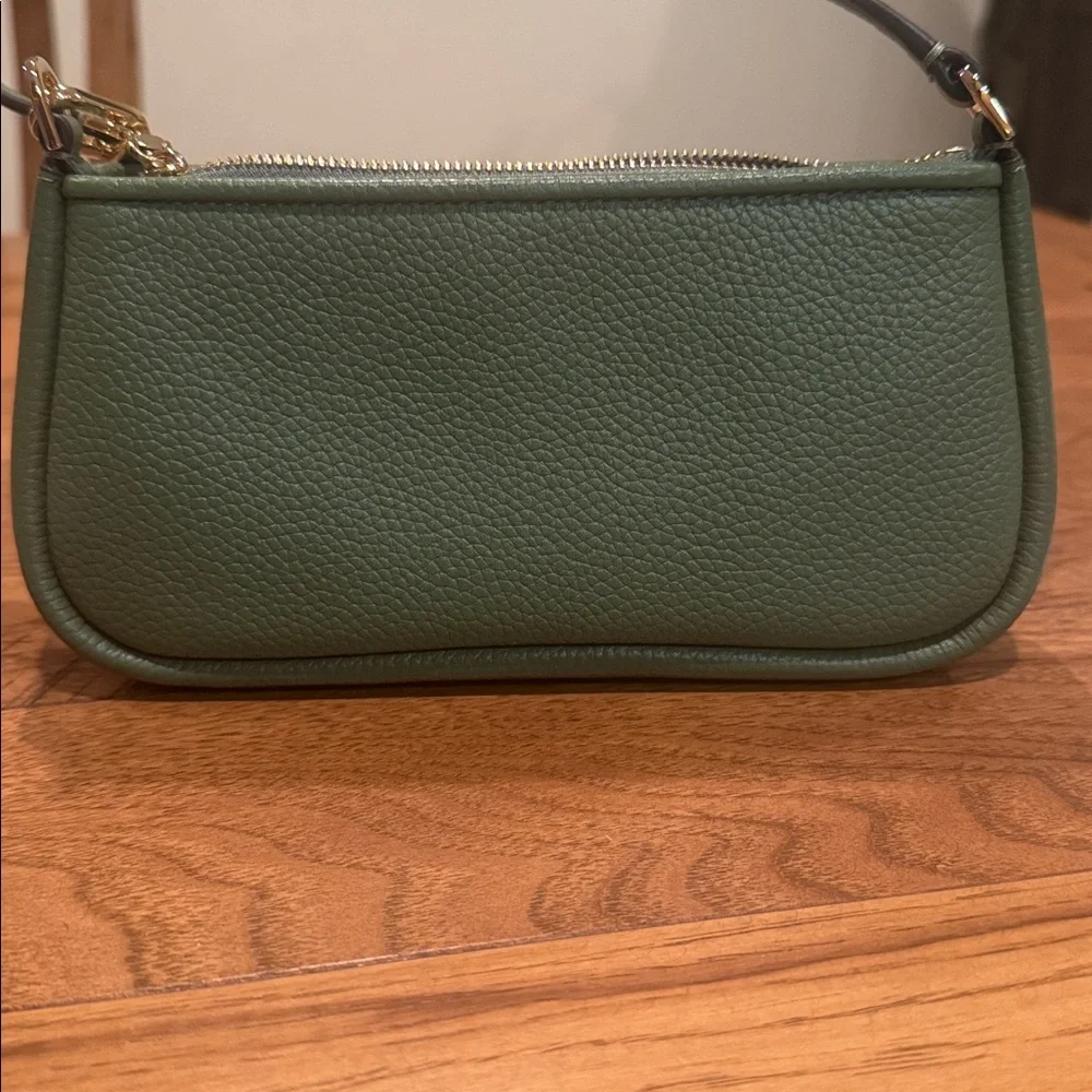 Kate Spade Forest Green Woven Shoulder Bag - Picture 2 of 3